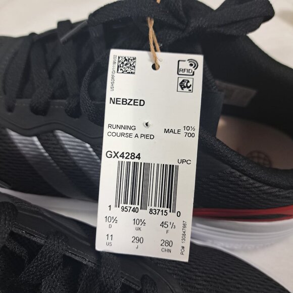 Adidas Nebzed Cloudfoam Lifestyle Running GX4284 Black‎ /Vived Red Men SZ 11 main image 10